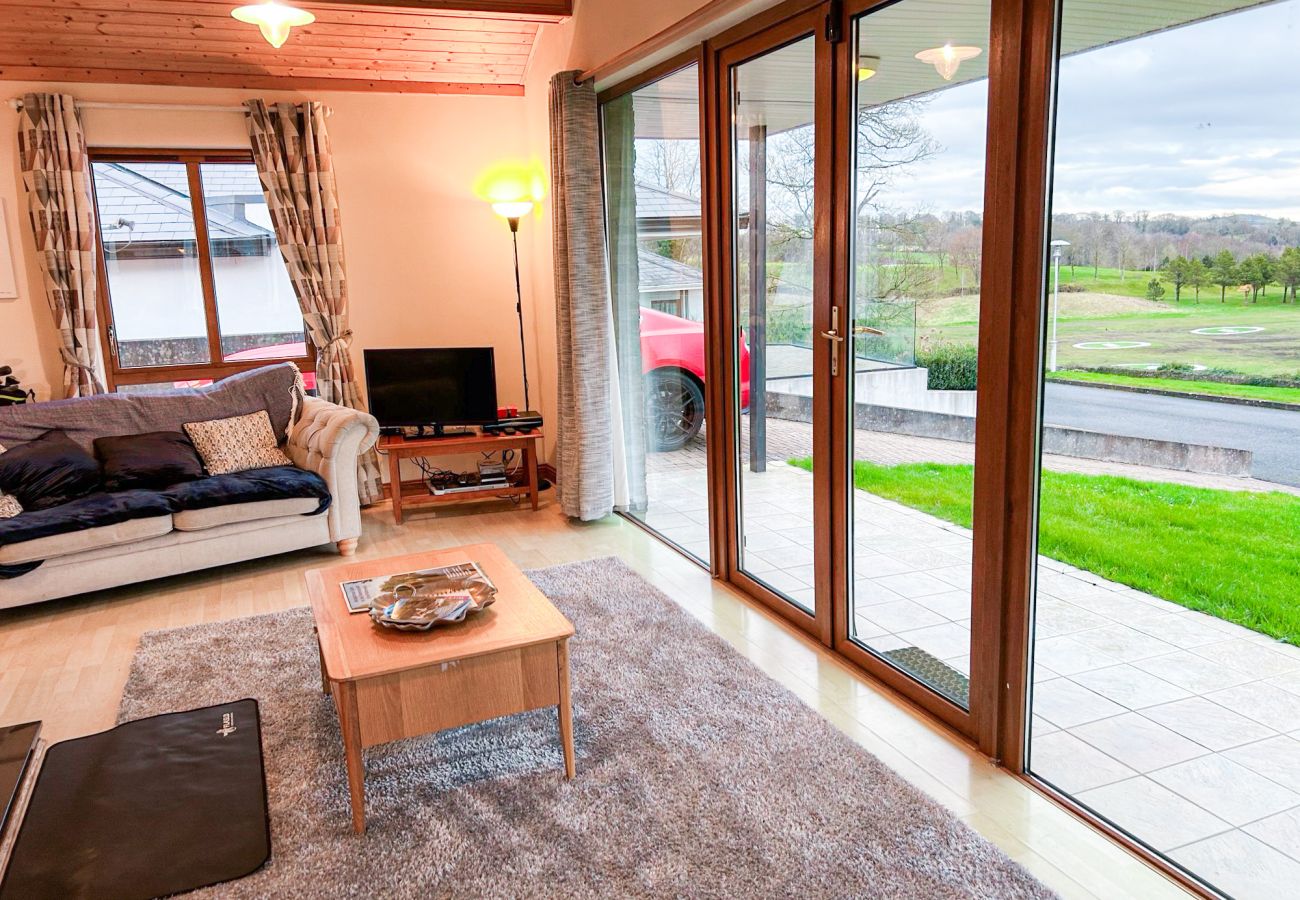 Glasson Mews Holiday Home No. 2. Large patio windows with views to the lake. 