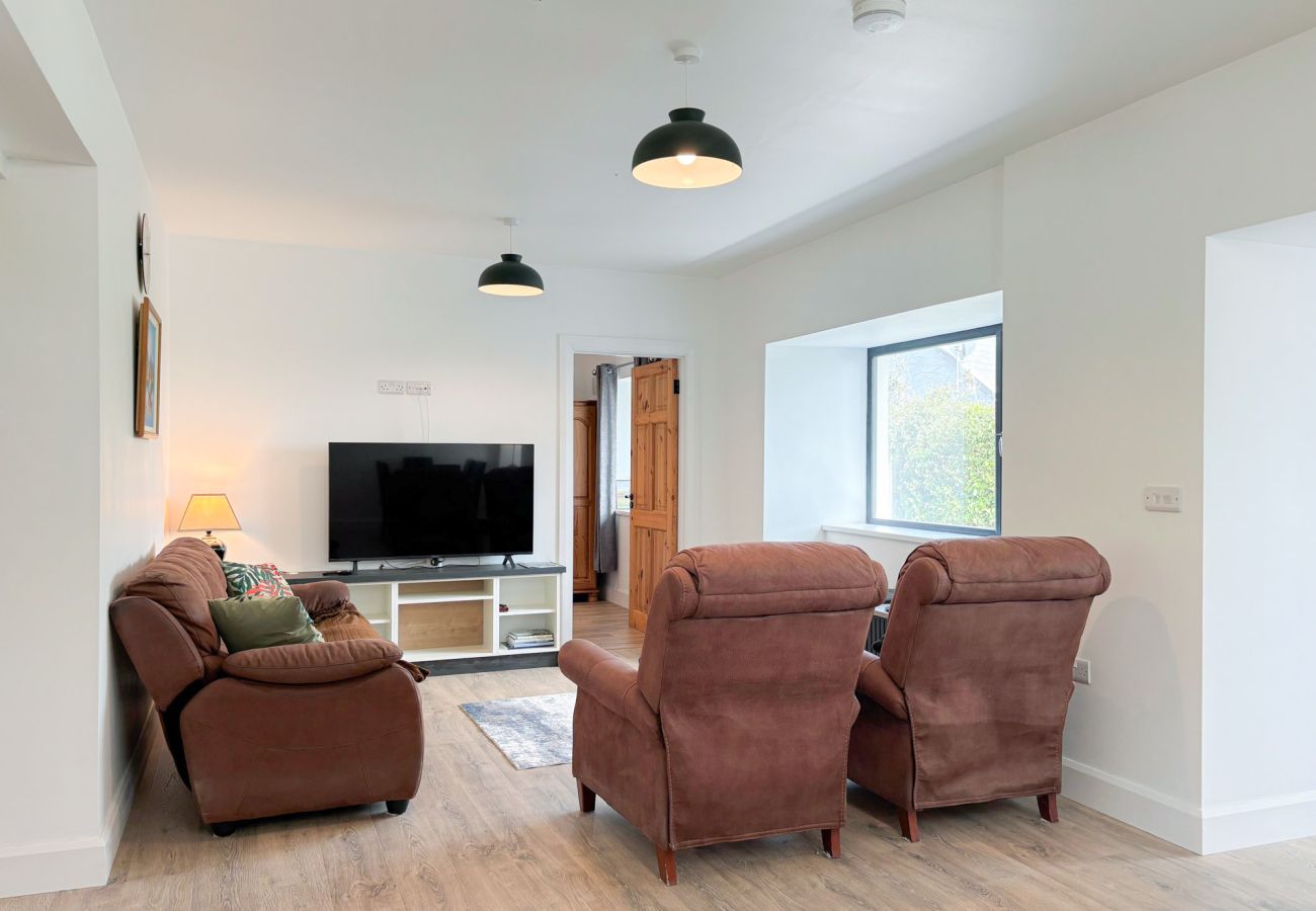 Bluebell Cottage Roundstone.  Living room suite open plan